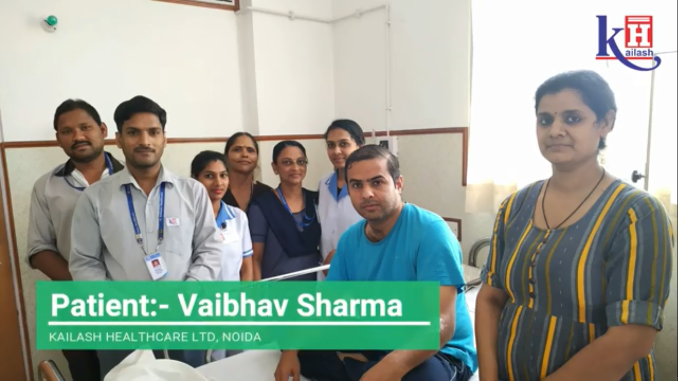Mrs. Dipa Sharma appreciates Kailash Hospital for its cooperative staff & comfortable services