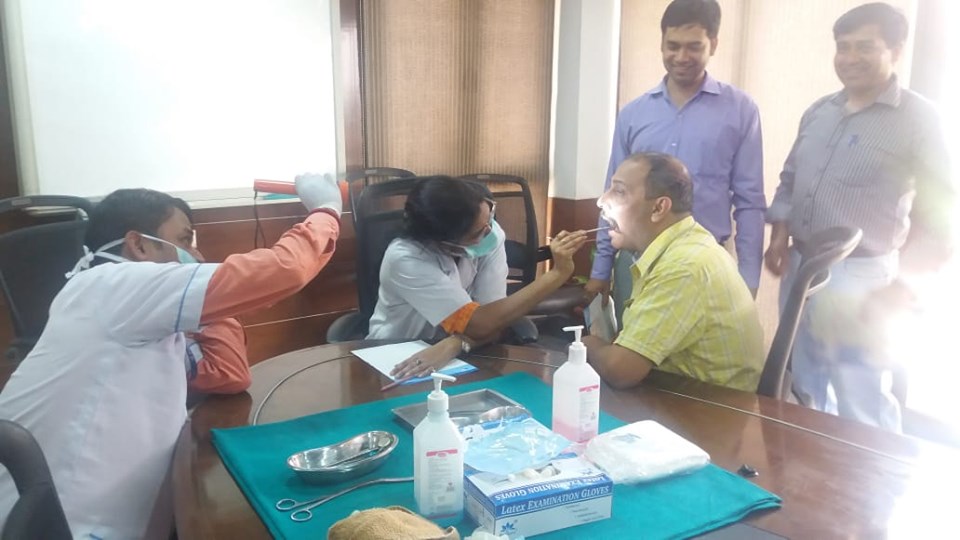 Kailash Charitable Trust Organized a Free Health Check-up Camp at Bhilangana Hydro Power, B-37, Sec-01, Noida