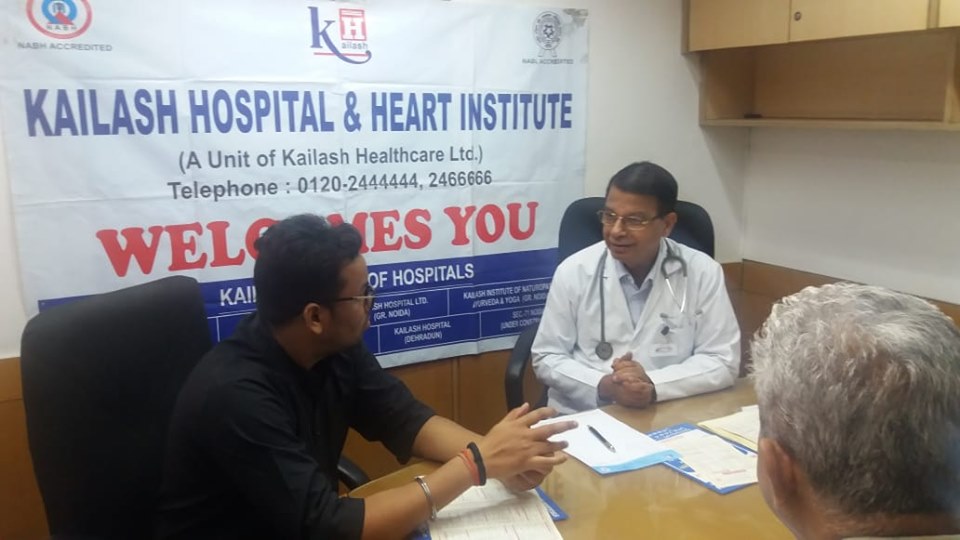 Kailash Charitable Trust Organized a Free Health Check-up Camp at Bhilangana Hydro Power, B-37, Sec-01, Noida