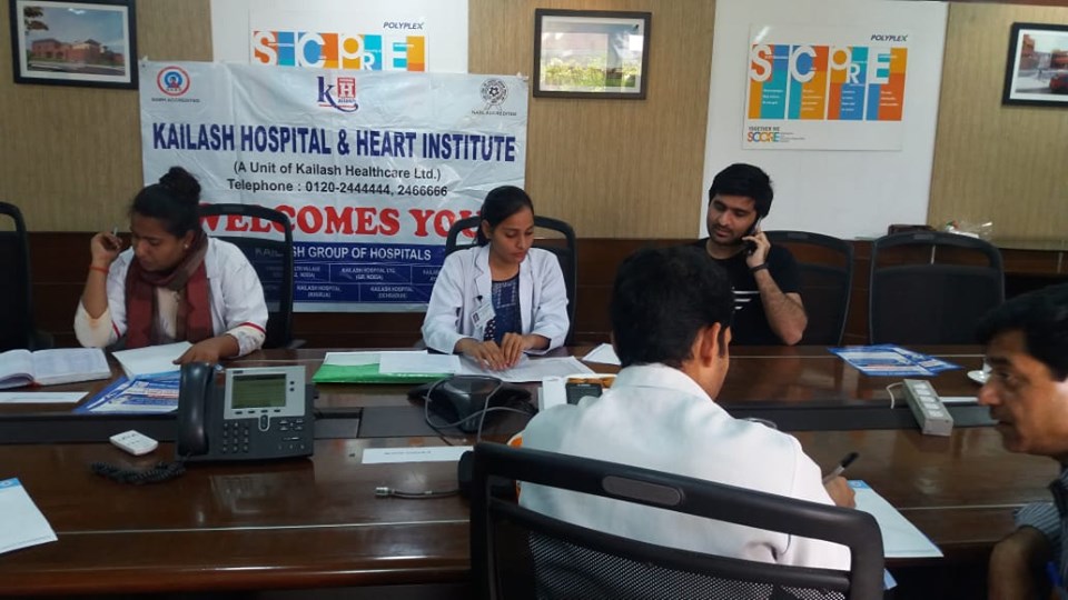 Kailash Charitable Trust Organized a Free Health Check-up Camp at Bhilangana Hydro Power, B-37, Sec-01, Noida