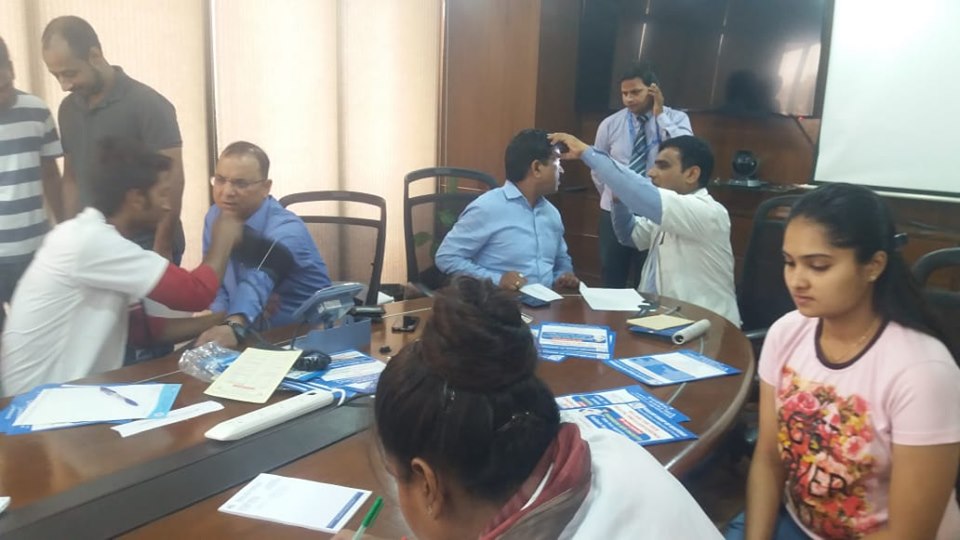 Kailash Charitable Trust Organized a Free Health Check-up Camp at Bhilangana Hydro Power, B-37, Sec-01, Noida