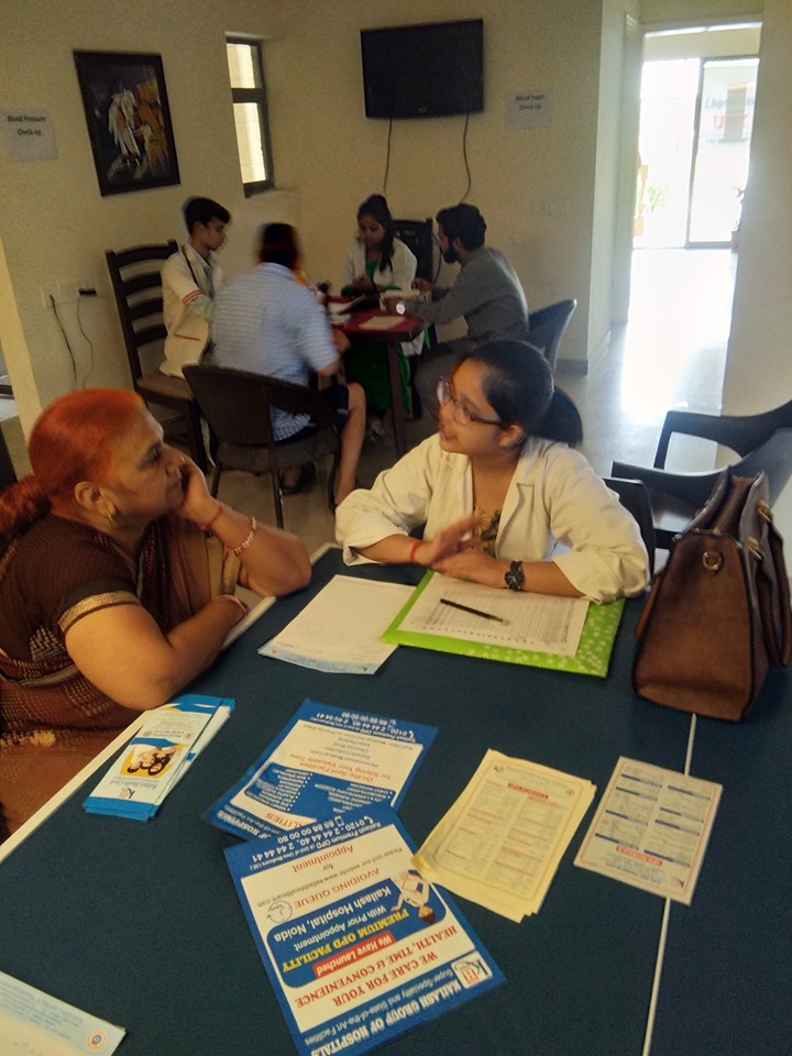 Kailash Charitable Trust Organized a Free Health Check-Up Camp at Erose Sampoornam ,Sector 02 Greater Noida West