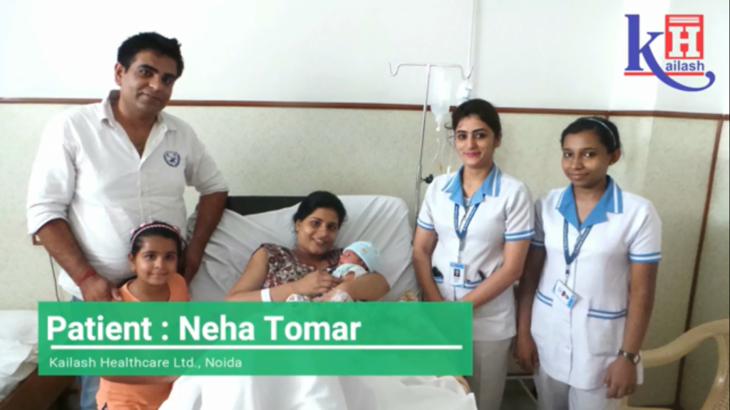 Mr Ankush Tomar Appreciates Kailash Hospital’s Gynae Staff & Facilities