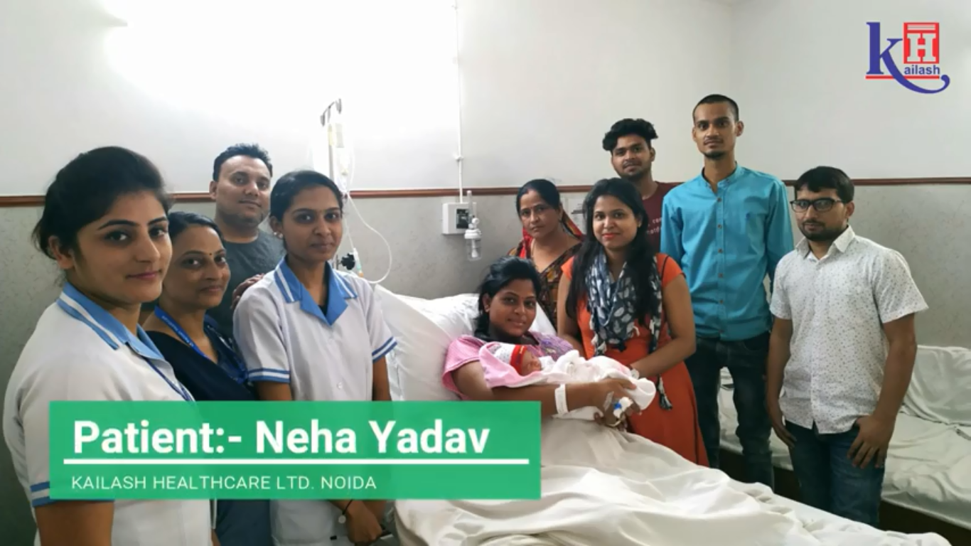 Mr. Rajan compliments Kailash Hospital’s services for his wife’s safe delivery