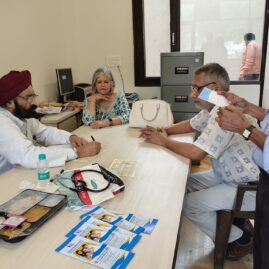 Kailash Charitable Trust, Noida in association with Cigna TTK Health Insurance has Organized a Free Health Check-up Camp at RWA Society, B-46 Sector-14, Noida on 24th August 20193