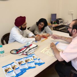 Kailash Charitable Trust, Noida in association with Cigna TTK Health Insurance has Organized a Free Health Check-up Camp at RWA Society, B-46 Sector-14, Noida on 24th August 20194