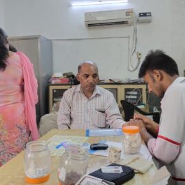 Kailash Charitable Trust, Noida in association with Cigna TTK Health Insurance has Organized a Free Health Check-up Camp at RWA Society, B-46 Sector-14, Noida on 24th August 20195