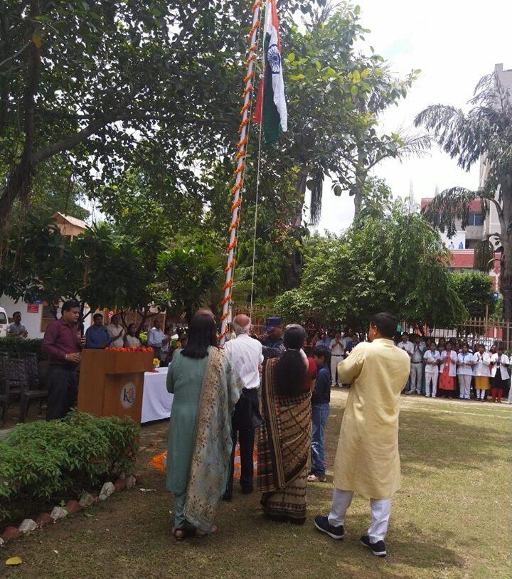 Kailash Hospital Greater Noida celebrated 73rd Independence Day today with great enthusiasm