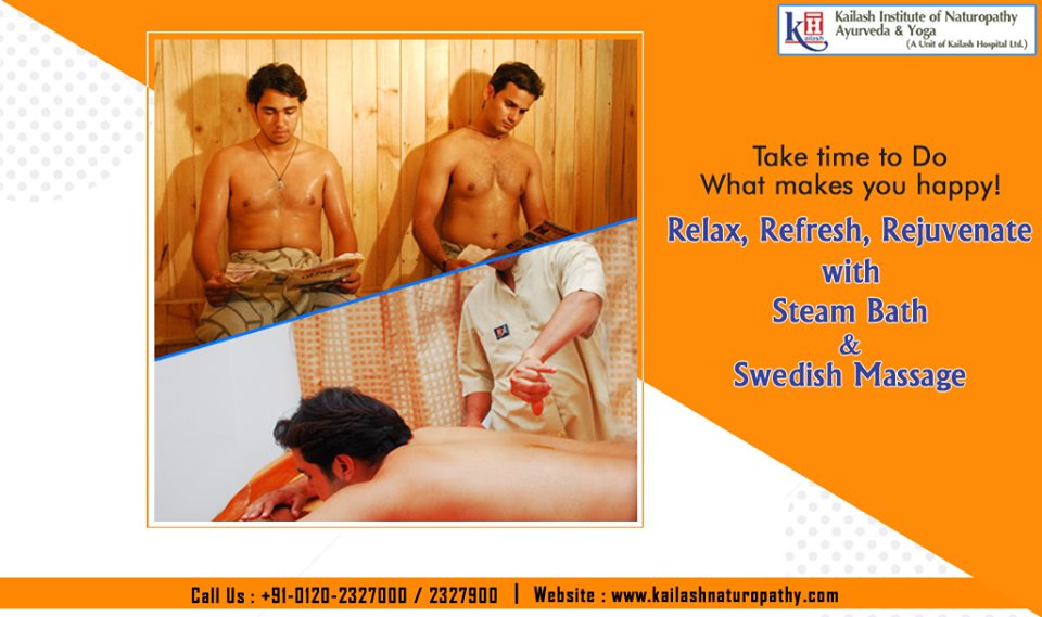 Relax your Body & Rejuvenate your Mind with Steam Bath & Swedish Massage at KINAY.