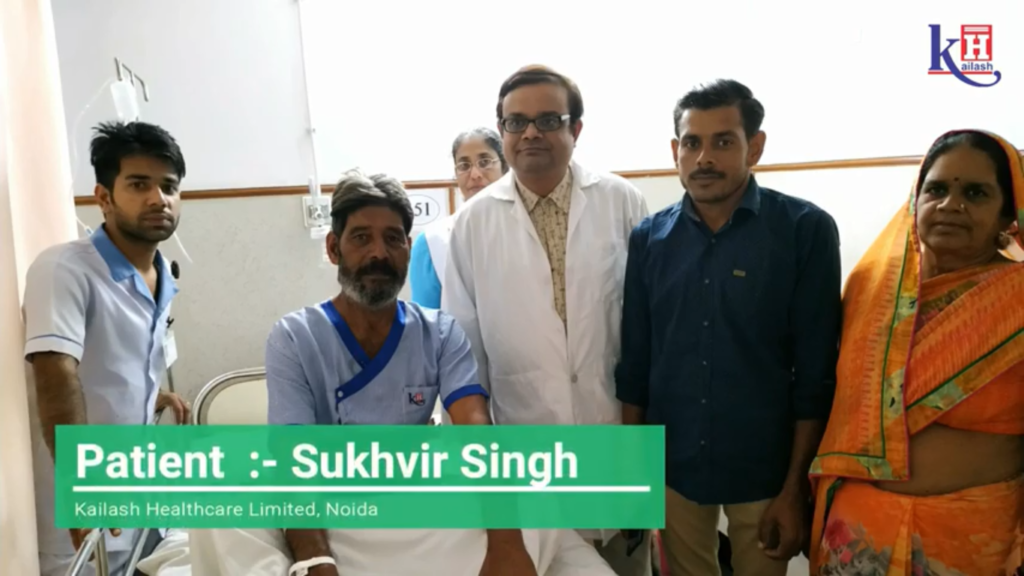 Patient Sukhvir Singh Thanks Kailash Hospital’s Neuro Surgeon for his Chronic back pain treatment