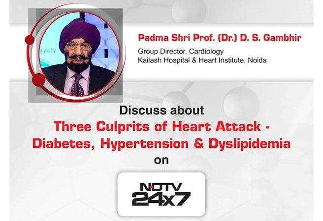 India’s Best Cardiologist Padma Shri Prof. Dr. D.S Gambhir discusses ways to Halt Heart Attacks on NDTV 24X7.