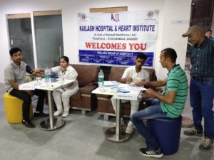 Kailash Charitable Trust, Noida has Organized a Free Health Check-up Camp at ISHIR, D-44, Sector-59, Noida