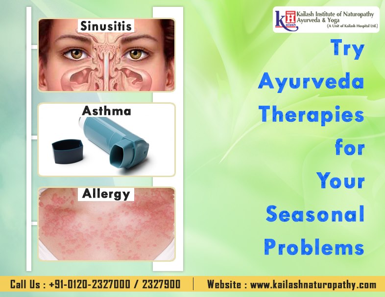 Seasonal illnesses like cold, sinusitis & allergies can be effectively treated through Ayurveda therapies at KINAY.