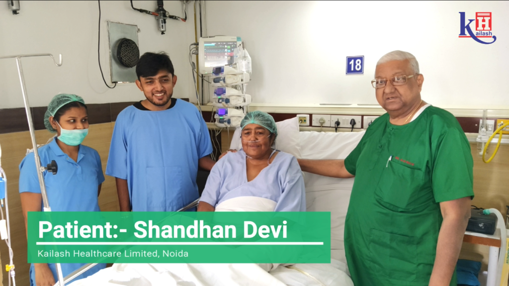 Mr. Krishna thanks Kailash Hospital’s Doctors & staff for treating his mother well.