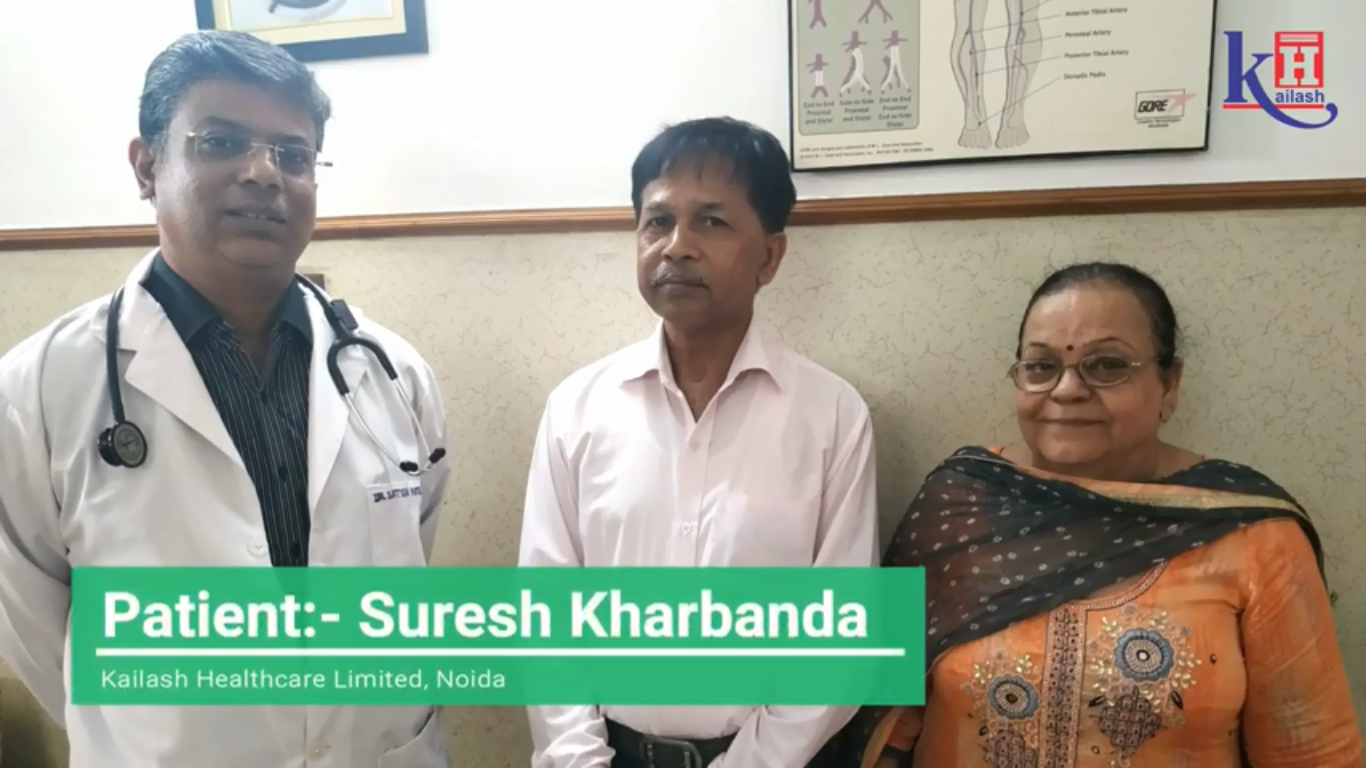 Mrs. Madhu thanks Kailash Hospital’s Doctor & Staff for her husband’s successful Bypass Surgery