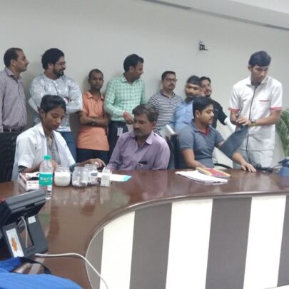 Kailash Charitable Trust, Noida organized a Free Health Check-Up Camp at, Afflatus Gravures Pvt. Ltd, A-10A Sec-68, Noida.