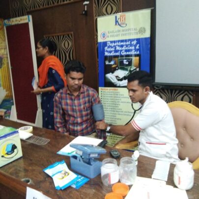 Kailash Charitable Trust, Noida Organized a Free Health Check-Up Camp at, ASN School Mayur Vihar, Phase-1