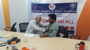 Kailash Charitable Trust, Noida Organized a Free Health Check-Up Camp at, Echo India Managed Services Pvt. Ltd, C-25, Stellar IT Park, Sec-62, Noida.