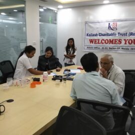 Kailash Charitable Trust, Noida Organized a Free Health Check-Up Camp at, Echo India Managed Services Pvt. Ltd, C-25, Stellar IT Park, Tower-A 3rd Floor, Sec-62, Noida6