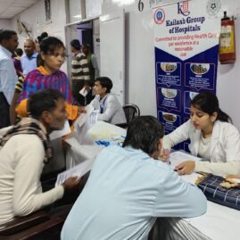 Kailash Hospital & Heart Institute Noida in association with Noida Diabetic forum organized a Free Health Check-up Camp on World Diabetic Day on 24.11.2019