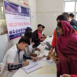 Kailash Hospital & Heart Institute Noida organized a Free Health Check-up Camp on World Diabetic Day on 24.11.2019