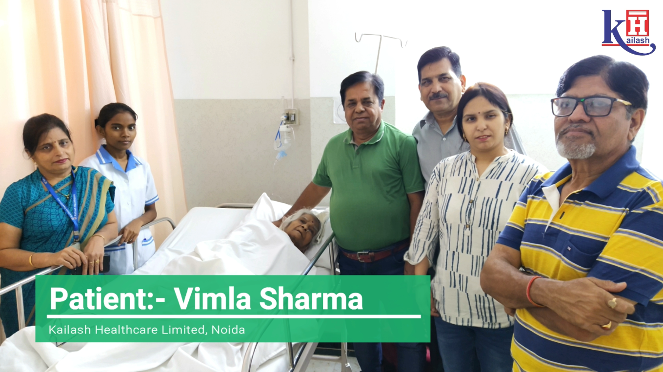 Mr. D.K. Sharma Thanks Kailash Hospital for saving his critically sick mother’s life