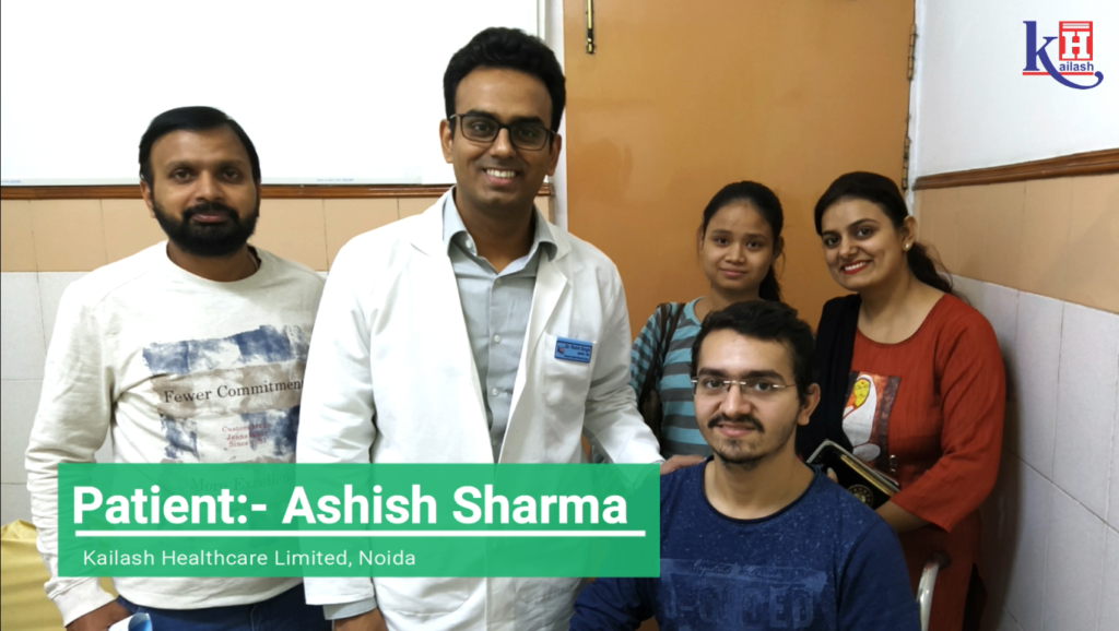 Patient Ashish gets his injured Ankle treated through Joint Surgery at Kailash Hospital Noida