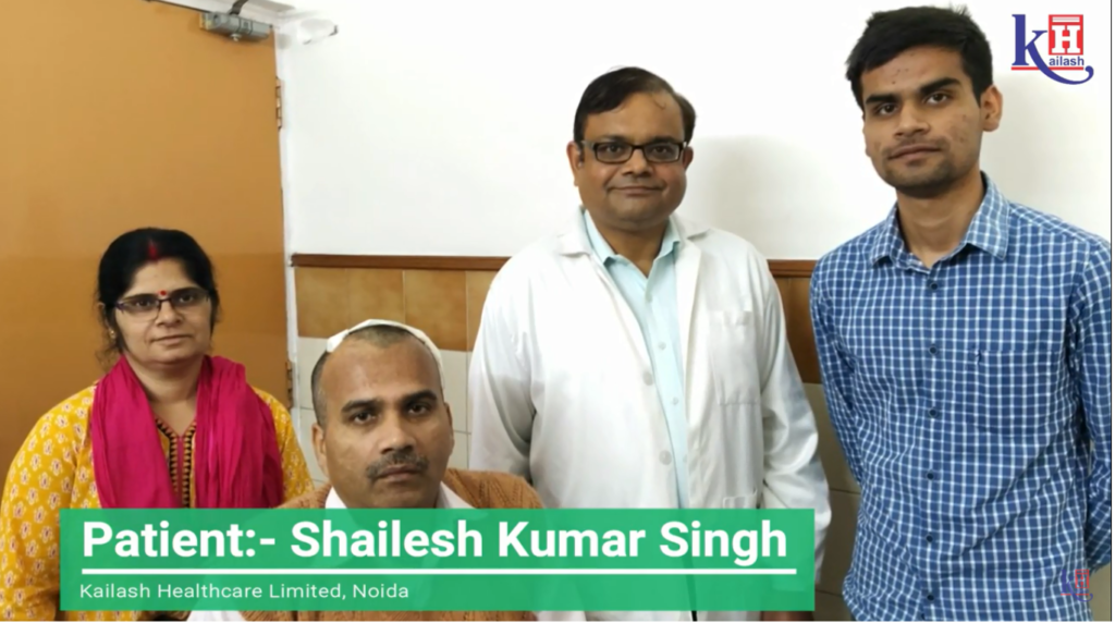 Critical Coma patient gets back to life through Neurosurgery at Kailash Hospital Noida