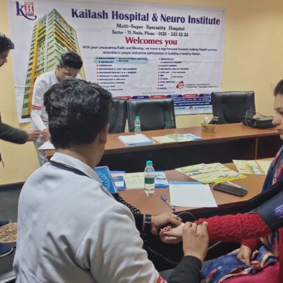 Kailash Hospital & Heart Institute, Noida Organized a Free Health Check-Up Camp