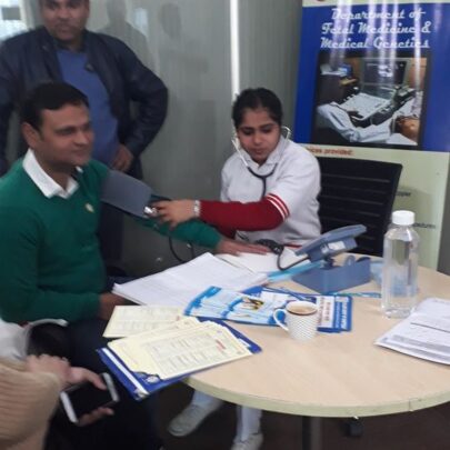 Kailash Hospital & Heart Institute, Noida Organized a Free Health Check -up camp at Applied Solar Technologies, Sector 135, Noida.1