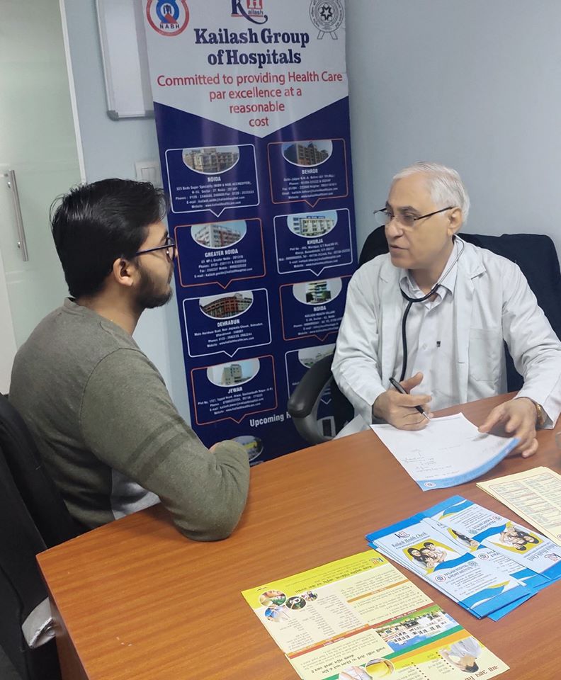 Kailash Hospital & Heart Institute, Noida Organized a Free Health Check-Up Camp at, PS Quick IT, C-56A/13, Sector-62 Noida