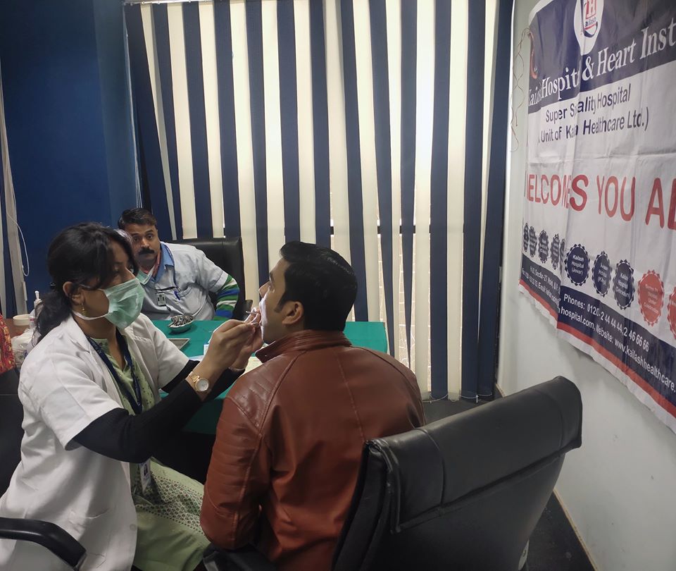 Kailash Hospital & Heart Institute, Noida Organized a Free Health Check-Up Camp at, PS Quick IT, C-56A/13, Sector-62 Noida