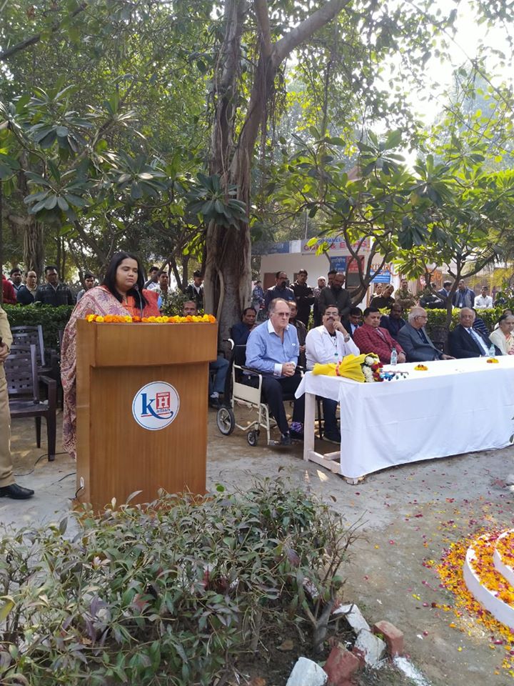 The hospital staff at Kailash Hospital, Greater Noida took pride in glorifying & celebrating the Republic Day on 26th January.