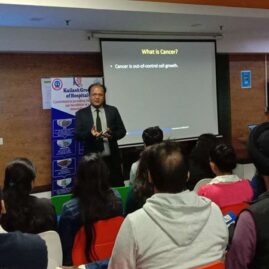 Kailash Hospital & Heart Institute Noida organized a free Health Talk Show on “Cancer Awareness” at Thales India Pvt. Ltd, Sec.-125, Noida