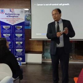 Kailash Hospital & Heart Institute Noida organized a free Health Talk Show on “Cancer Awareness” at Thales India Pvt. Ltd, Sec.-125, Noida