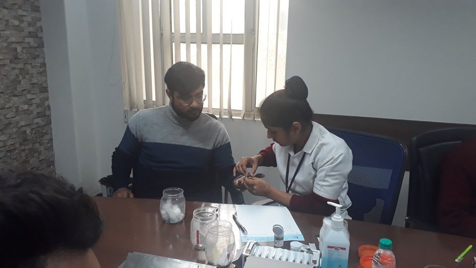 Kailash Hospital & Heart Institute, Noida Organized a Free Health Check-up camp at Proprofs, 129G,Trade Block-7,NSEZ, Noida.