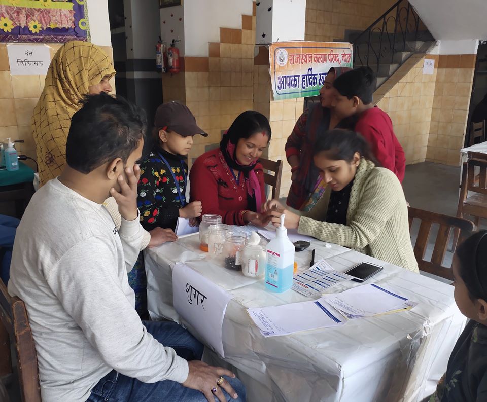 Kailash Hospital & Neuro Institute, in association with Noida Lok Manch Organized a Free Health Check-Up Camp at, Dharam Public School, Sector-22 Noida
