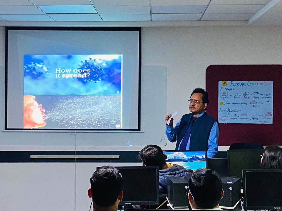 Kailash Hospital & Heart Institute organized a Talk show on “Corona Virus” at Tech Mahindra Limited, B-19, Sector-62, Noida on 06th March 2020 from 03:00 pm to 03:30 pm. Dr. A.K. Shukla (MD) delivered the talk and was too interactive session. 55 Employees attended the talk show and benefited from the advice of Doctor of Kailash Hospital and Heart Institute, Noida.