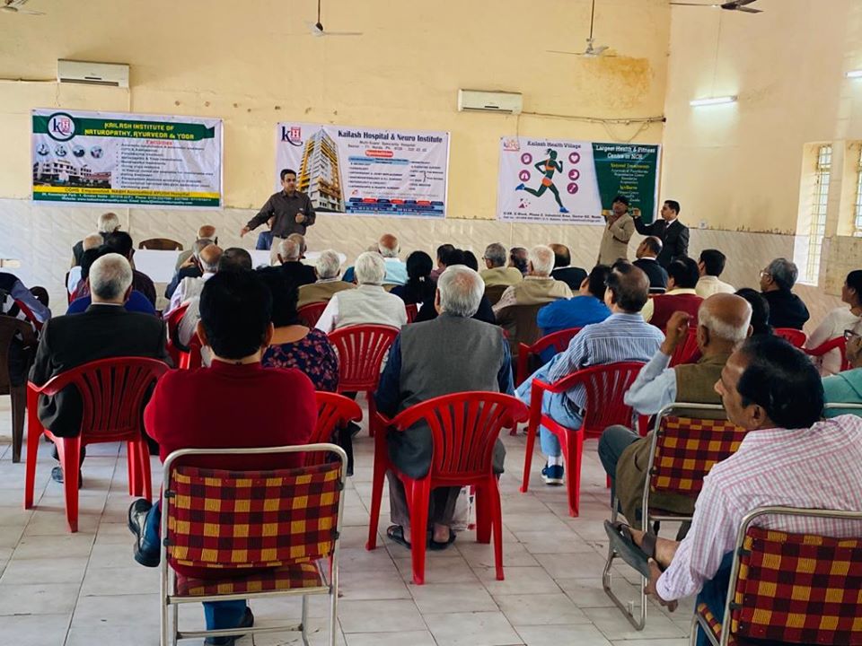 Kailash Hospital & Neuro Institute organized an “Educative Health Talk” at the Community Centre, Sec – 61, Noida