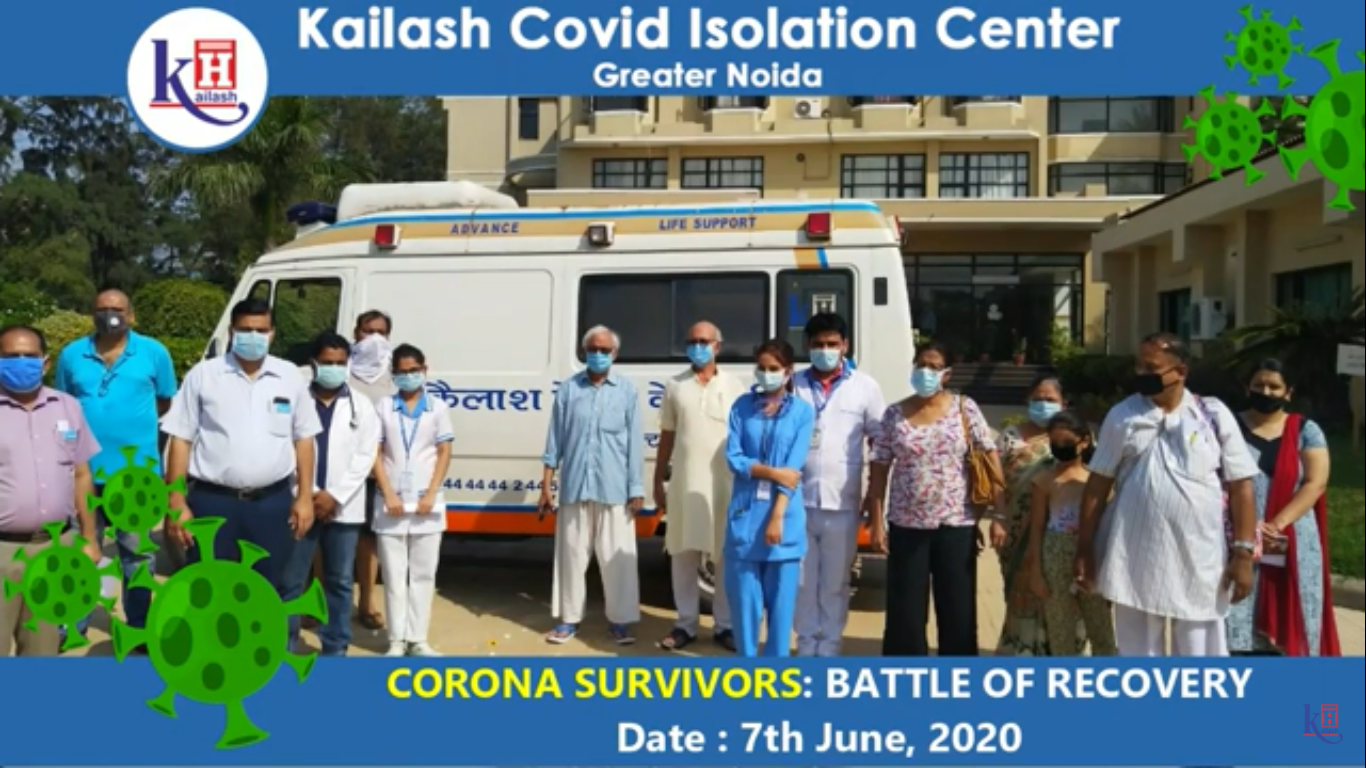 20 COVID-19 Survivors recovered & discharged | Kailash Covid Isolation Center, Greater Noida