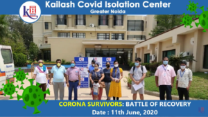 12 Covid Survivors recovered & discharged | Kailash Covid Isolation Center, Greater Noida