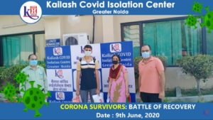 9 Covid Survivors Recovered & Discharged | Kailash Covid Isolation Center Greater Noida