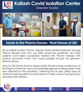 "SALUTE TO THE PLASMA DONORS" - Real Heroes of Life