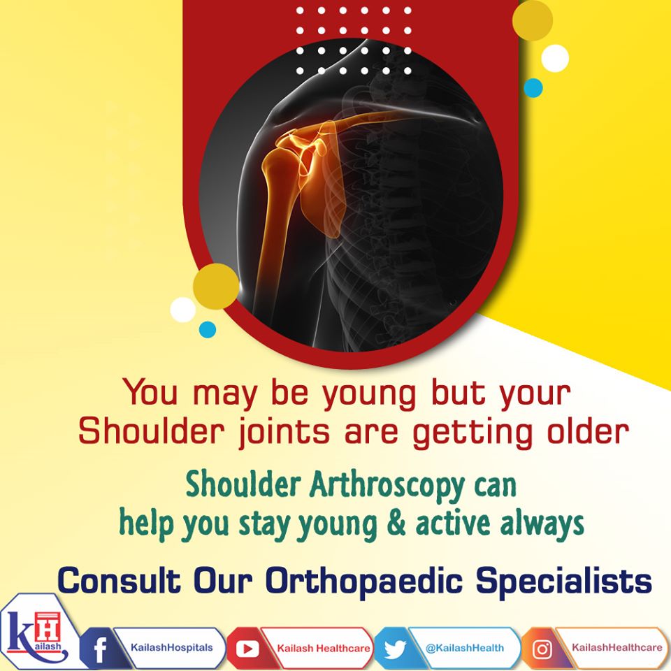 Shoulder Arthroscopy is done to diagnose & treat shoulder joint injuries, Rotator cuff & Labral tears and improve range of motion