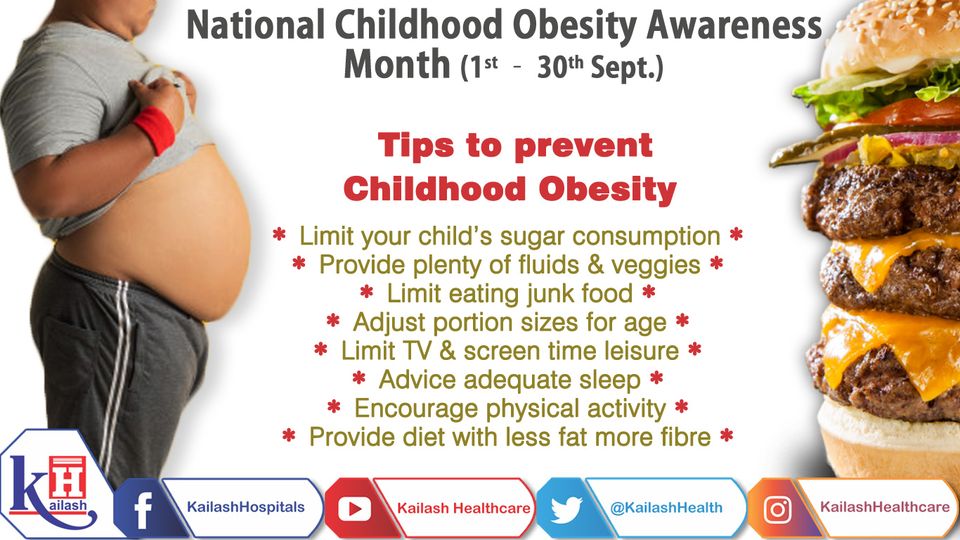 Obesity or excessive weight in Childhood brings many associated health problems in children.