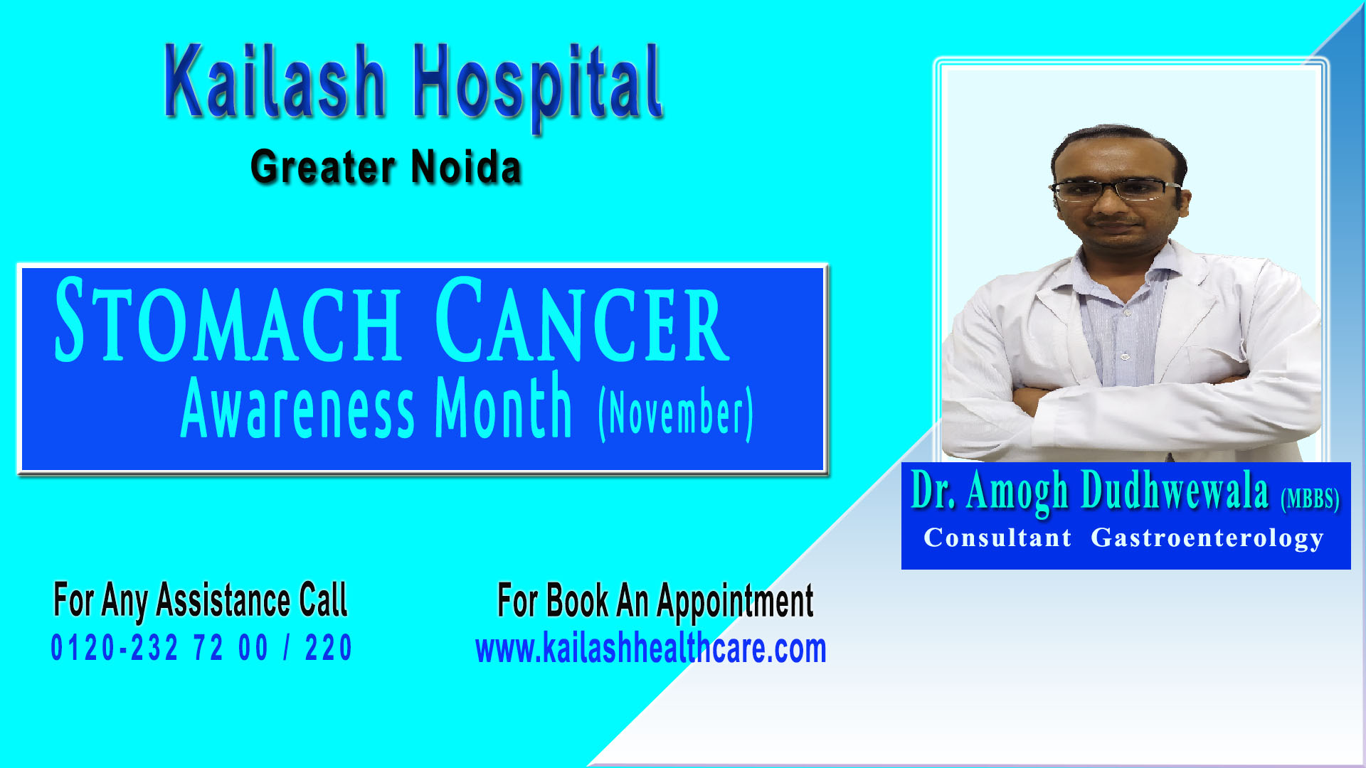 Stomach Cancer, its Prevention & Complications | Kailash Hospital, Greater Noida