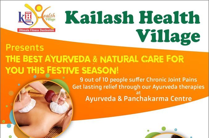 To make your Festive happiness bigger, Kailash Health Village Noida announces upto 20% discount on Ayurveda,