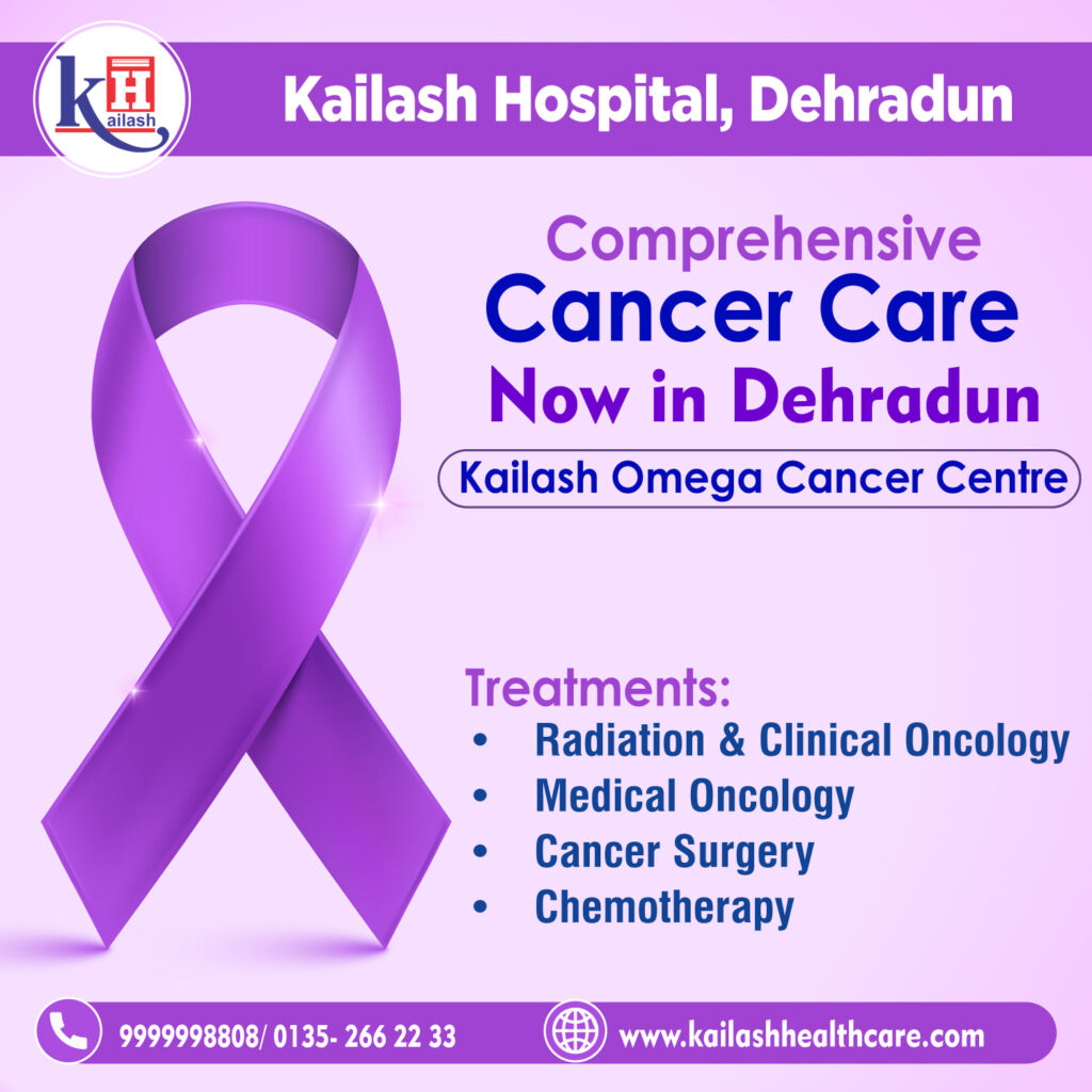 Introducing "Kailash Omega Cancer Centre" at Kailash Hospital Dehradun for Comprehensive Cancer Diagnosis & Treatment under one roof.