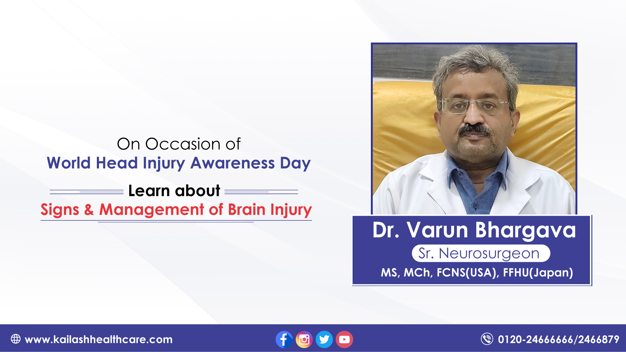 Head Injury Awareness: Signs & Management | Kailash Hospital Sector- 27 Noida