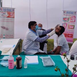 Kailash Hospital & Heart Institute, in association with NSEZ Phase-2, organized a Free Health Check-up camp